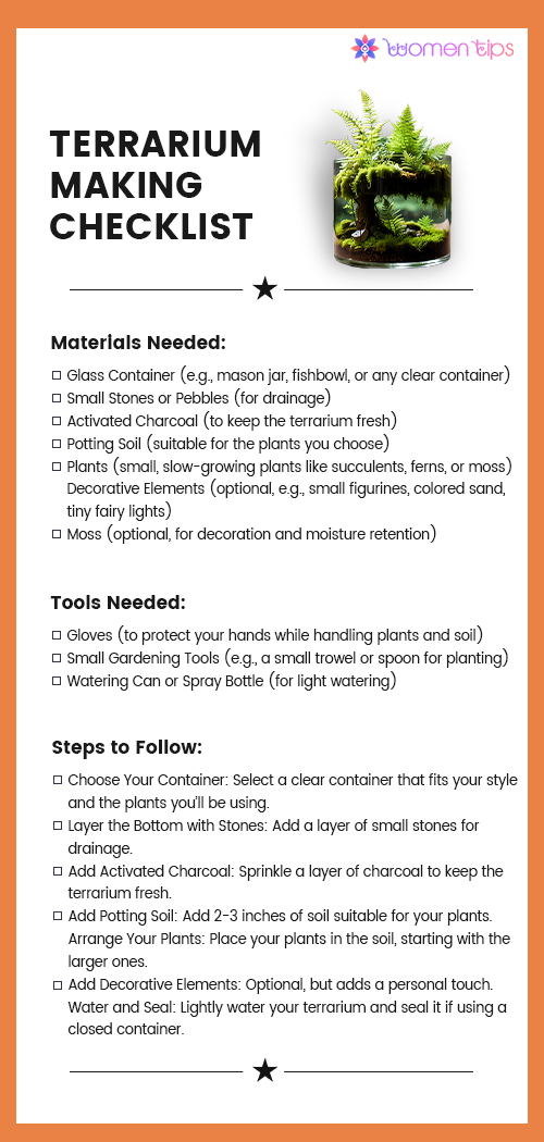 Terrarium Making Checklist