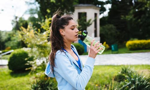  Women drinking water