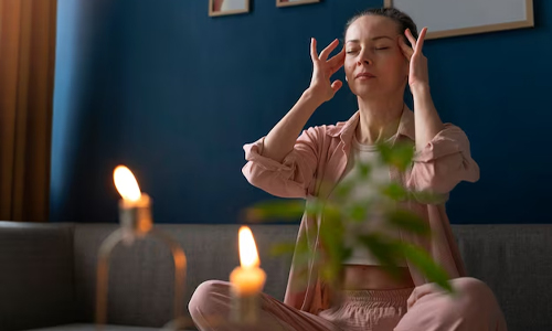 Women doing yoga