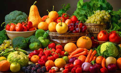 Fruits and vegetables