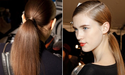 Low-Ponytail-with-a-Side-Part