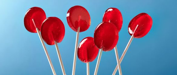 Homemade Red Lollipops