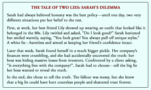  The tale of two lies